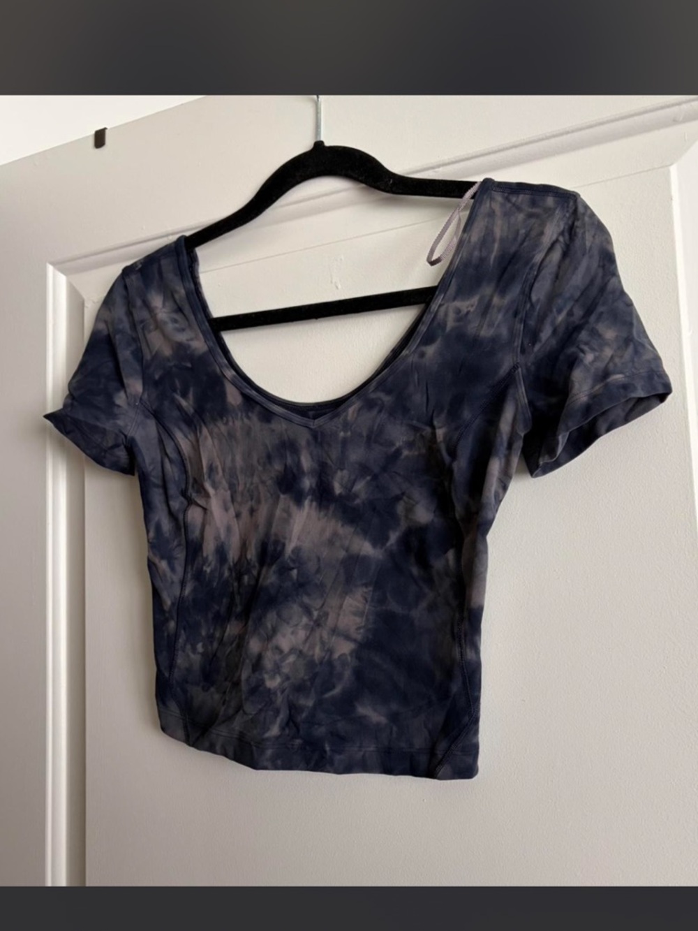 LULULEMON tie dye cropped short sleeve